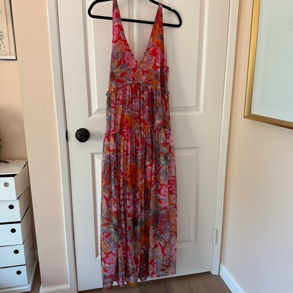 Free People Julianna Floral floaty maxi dress small - Picture 10 of 16